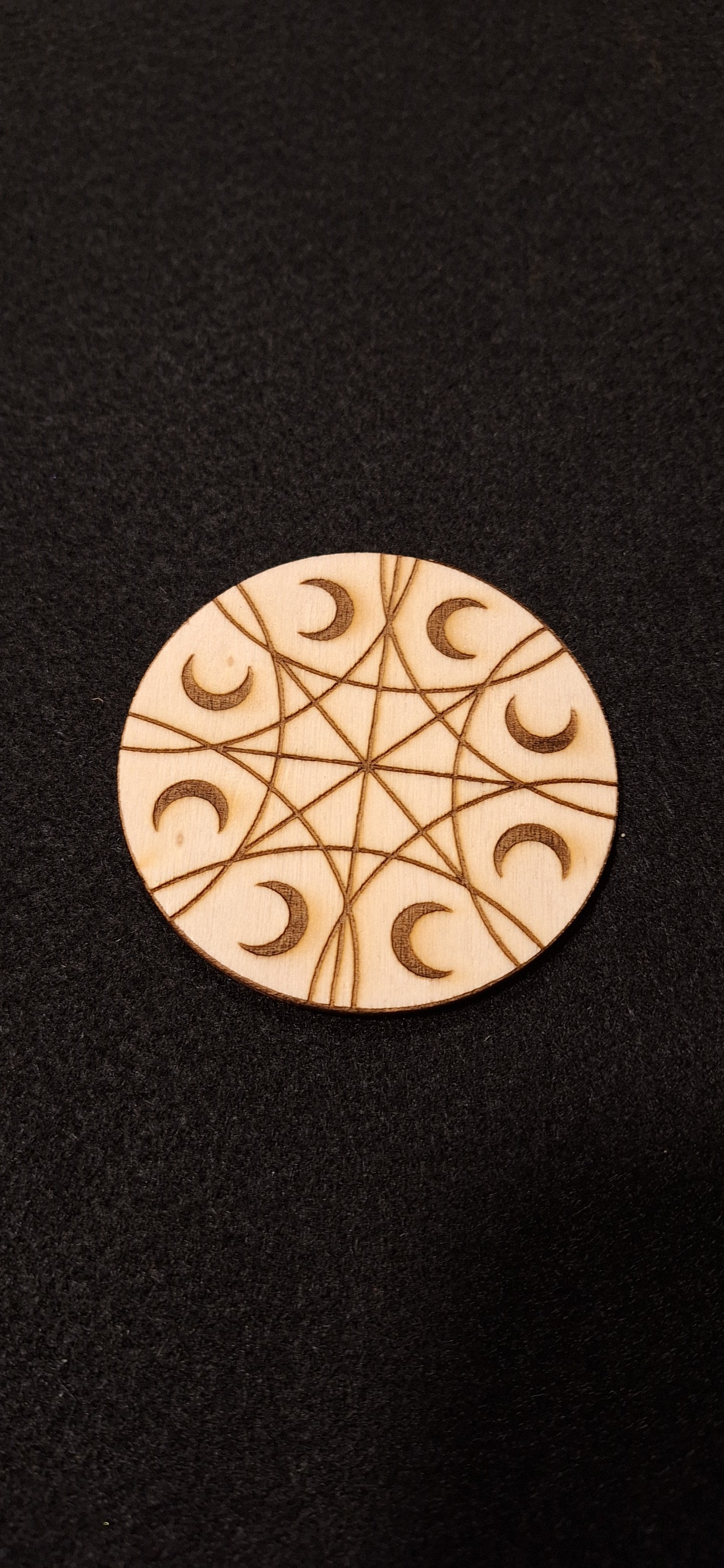 5 3/4" Moon Crystal Grid