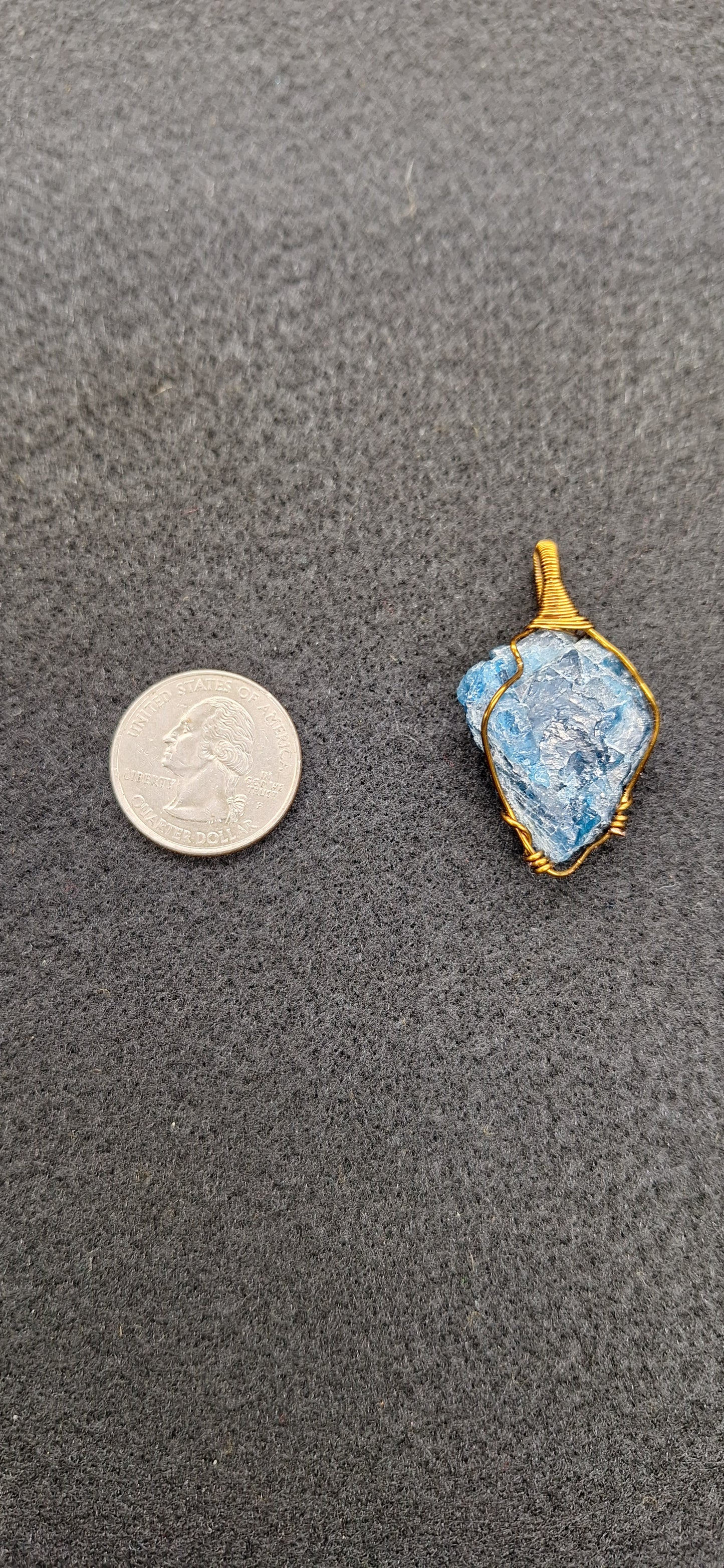 Raw blue apatite