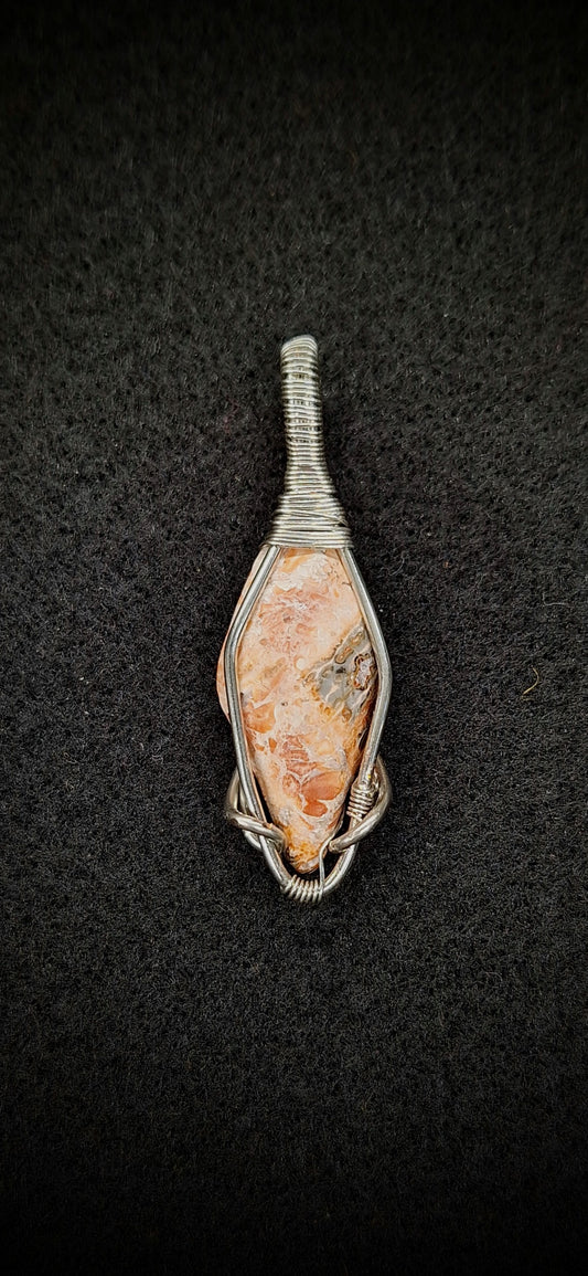 Poppy jasper pendant