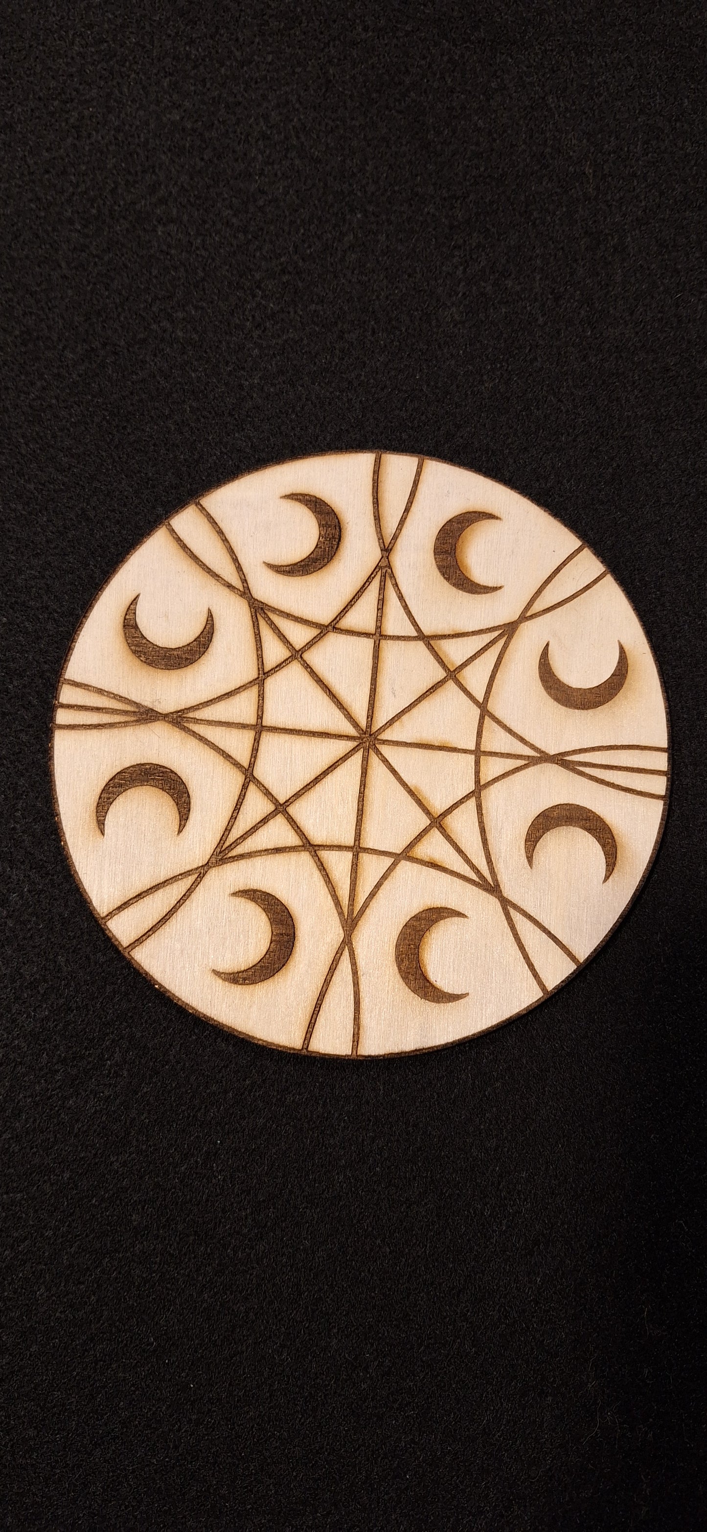 5 3/4" Moon Crystal Grid