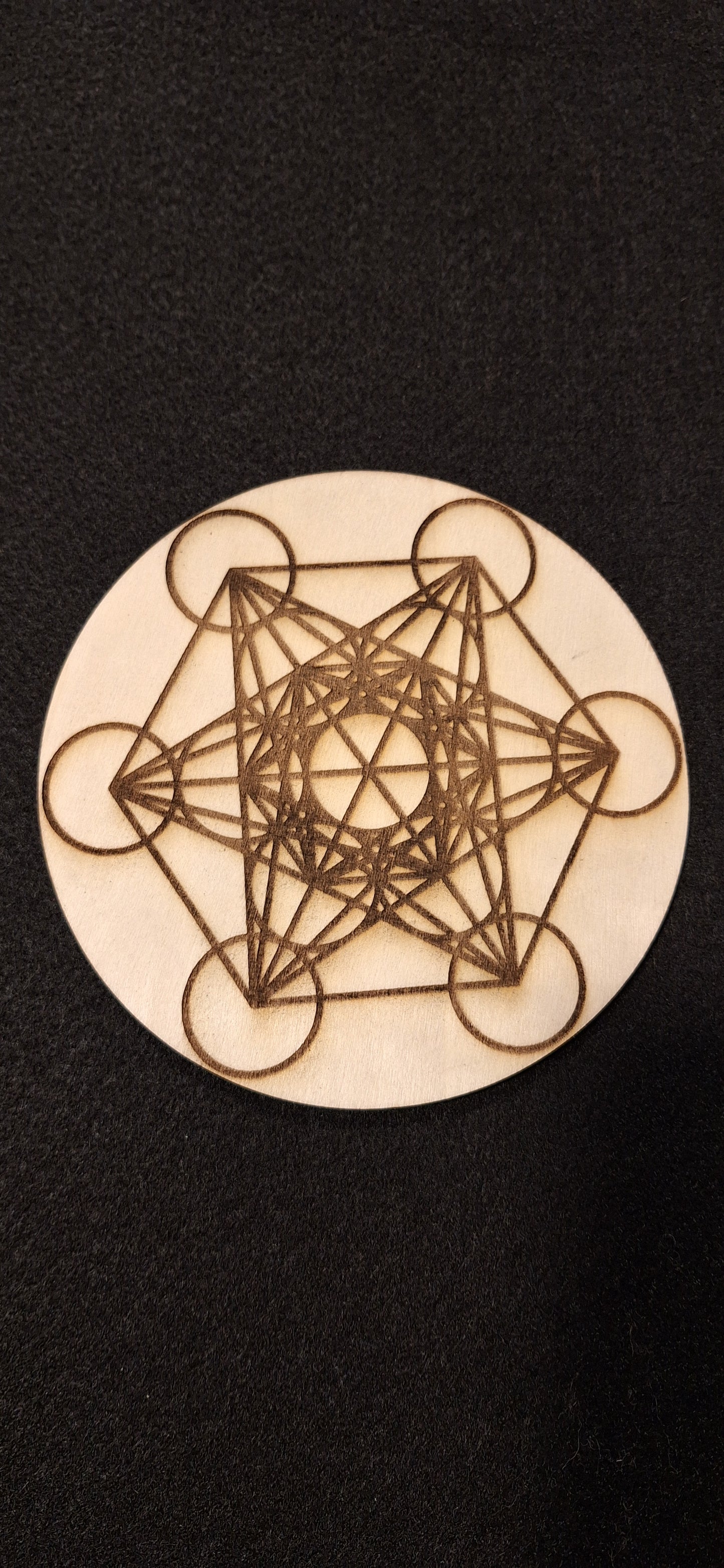 5 3/4" Metatron crystal grid